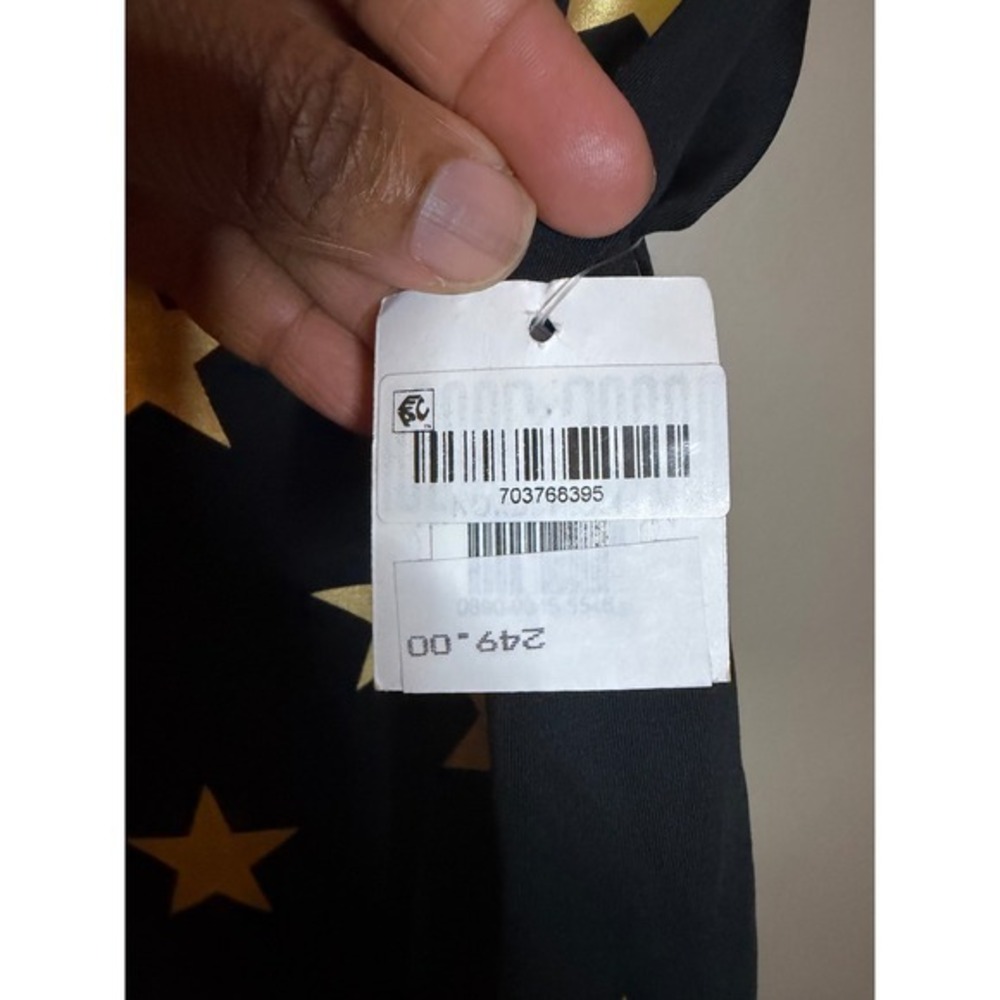 Goldbergh Luxury Sports Womens Gold Star Print Quarter Zip Ski Base Layer XS New - Picture 7 of 7